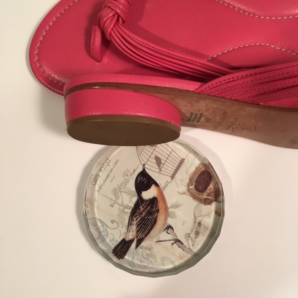 Ann Taylor hot pink sandals - Picture 6 of 6